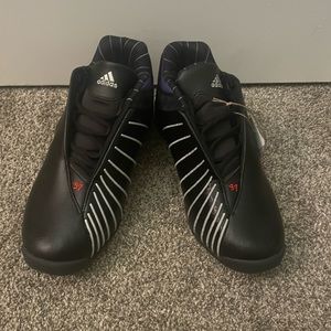 Adidas TMAC 3 Restomod Raptors Black Purple Basketball Shoe GY2394 Men’s Sz 9